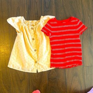 Girls shirts from Cat and Jack size small (6/7)